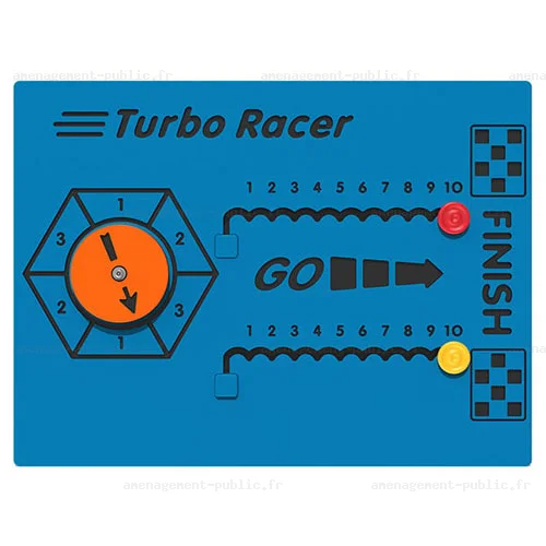 Panneau de jeu extérieur pour enfant Turbo Racer
